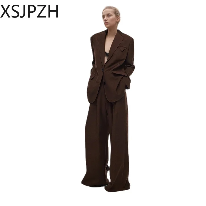 Женский офисный блейзер с длинным рукавом и карманами