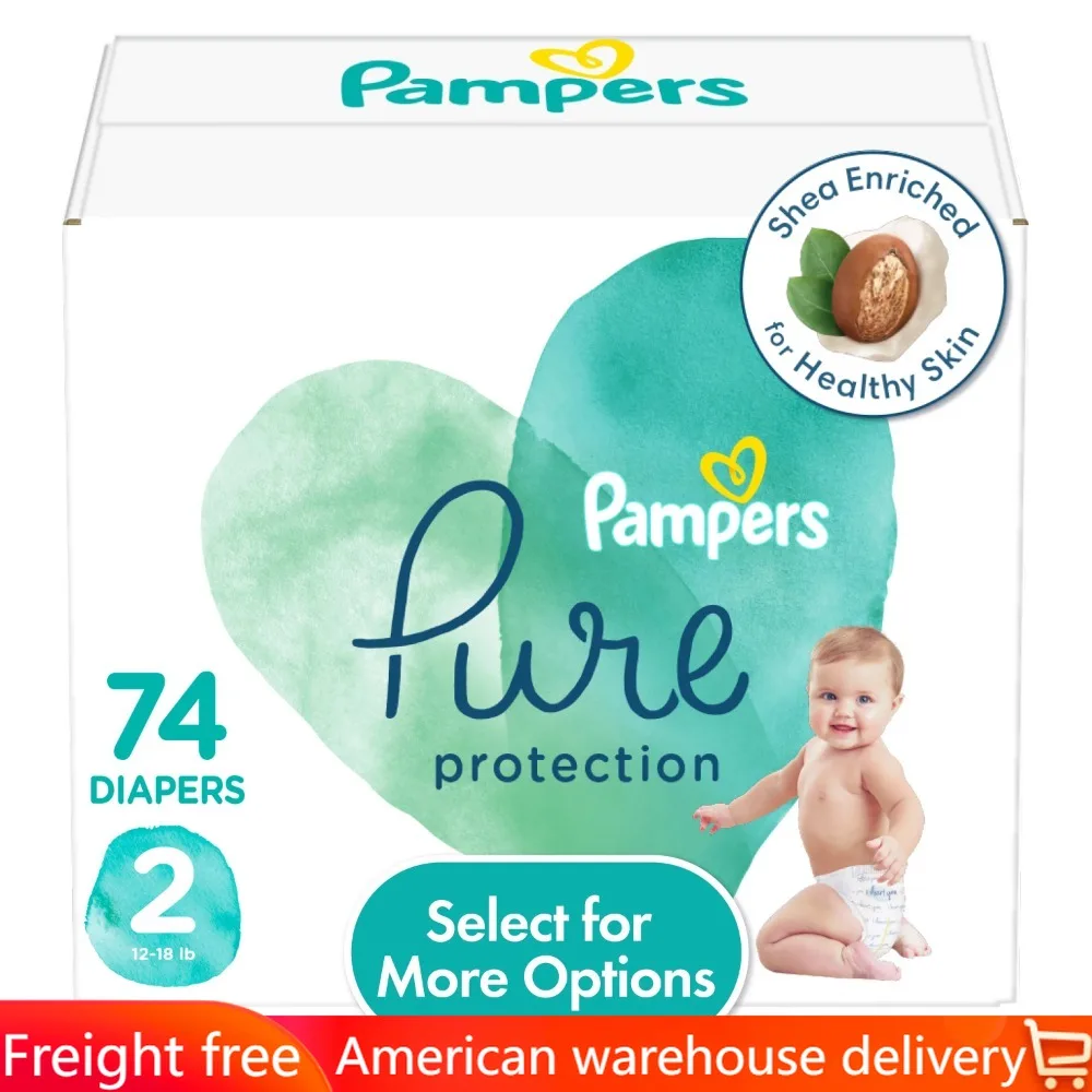 

Pure Diapers Size 2, 74 Count (Select for More Options) Freight free