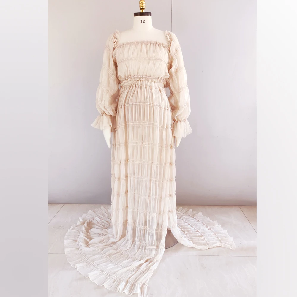 Богемное платье для фотосъемки беременности из двух частей в стиле бохо реквизит