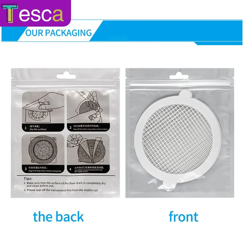 

Disposable Floor Drain Cover For Hair Non-woven Floor Drain Kitchen Bathroom Sewer Accessories Accessories Sticker Filter