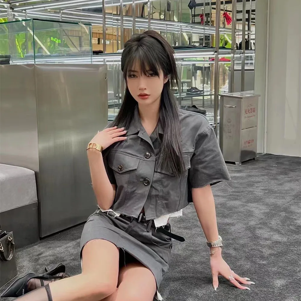 

Light luxury women's clothing 2022 spring and summer new product tooling style hot girl suit, fashionable and foreign