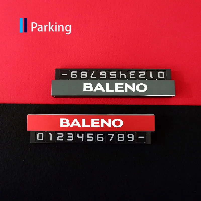 

Alloy Hidden Parking Card For Suzuki Baleno Car Phone Number Card For Suzuki Jimny Samurai SX4 S Cross Swift Grand Vitara Alto