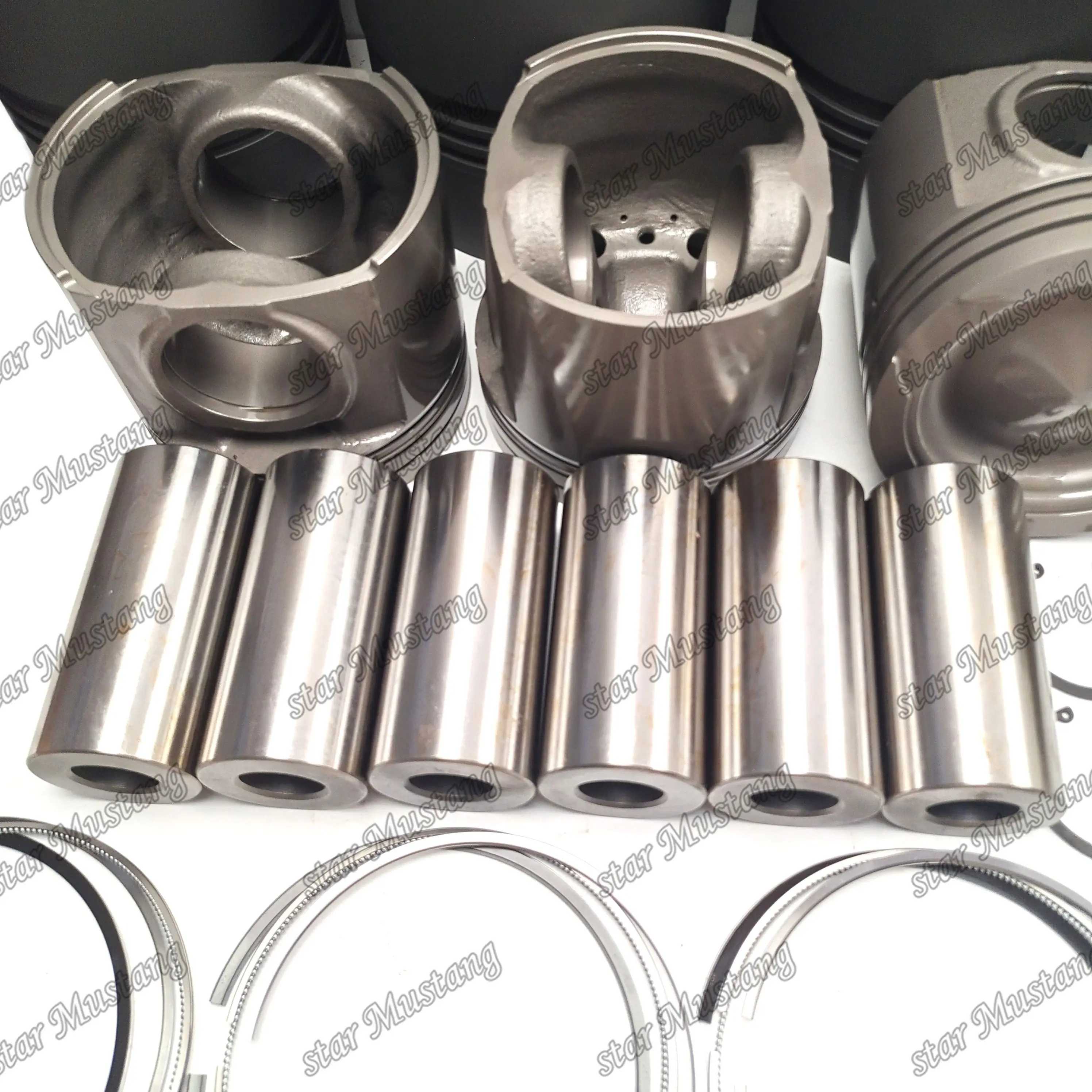 Комплект гильз цилиндра 6D170 SA6D170E SAA6D170E 6240-21-2220 поршень 6240-31-2111 кольцо 6240-31-2030 для