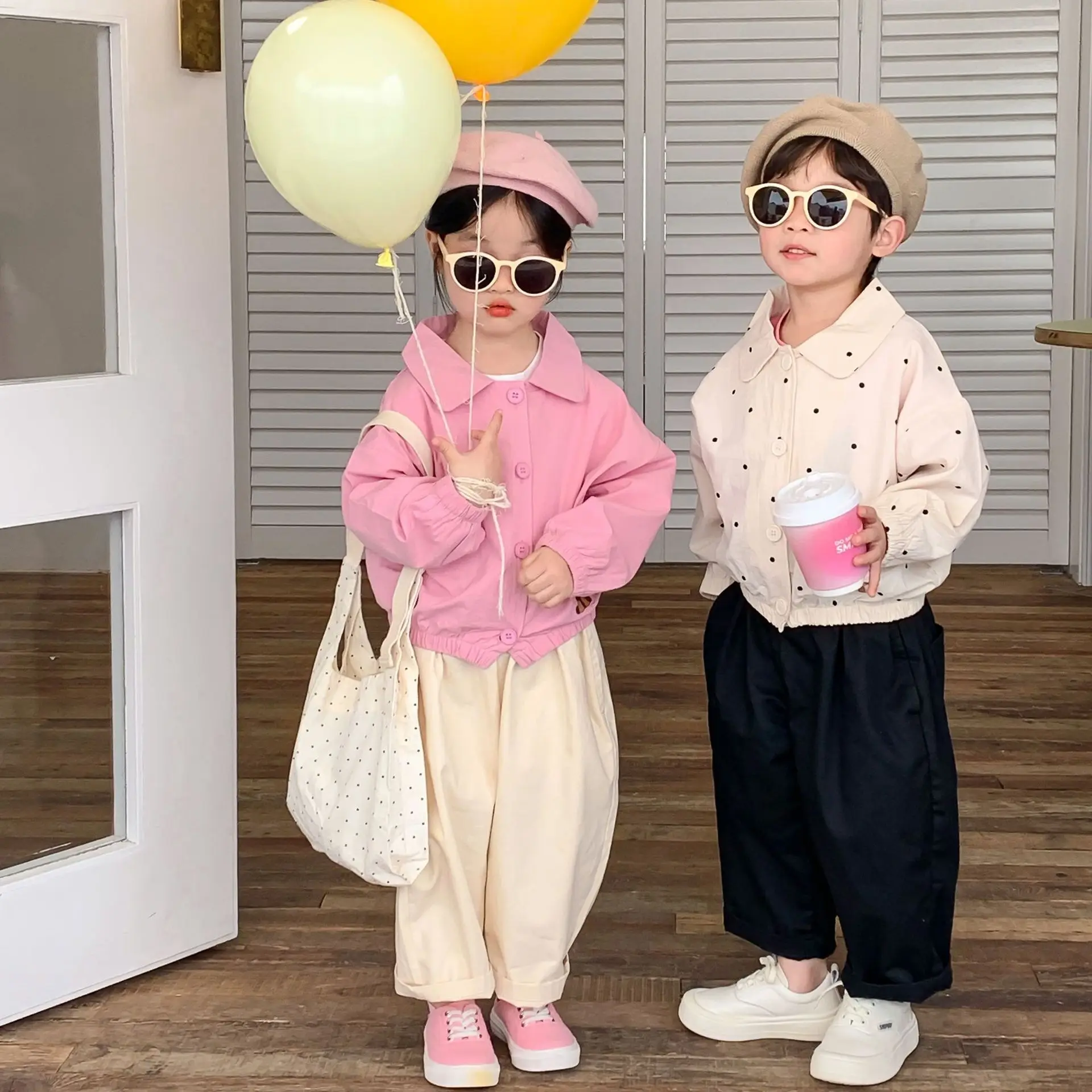 

Girl Boy Child Jacket Fashion Korean Kids Clothing Toddler Outwear Baby Clothing Jackets 2023 Spring Autumn Children's Coat Tops