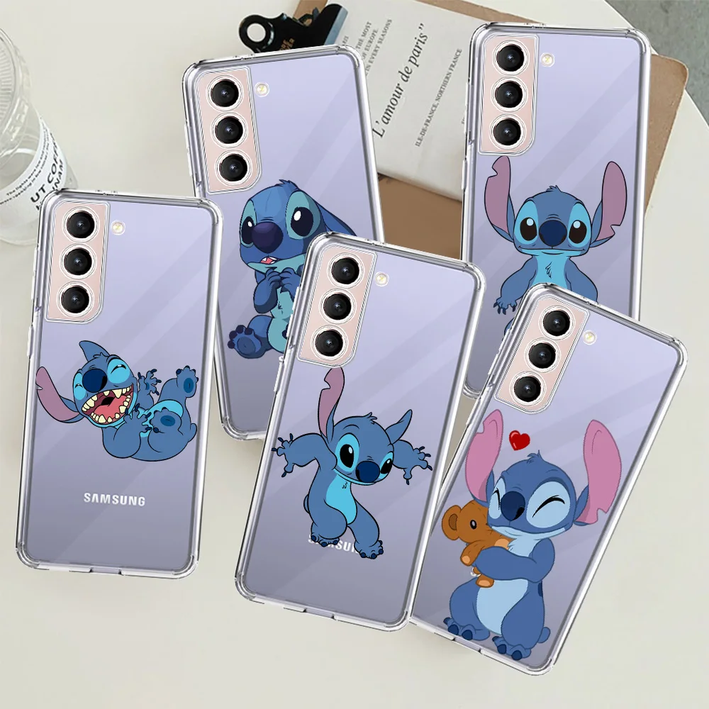 

Artoon Lilo Stich Ohana Clear Case For Samsung Galaxy S22 S20 FE S21 S10 S9 Plus Note 20 Ultra 10 Lite Transparent Phone Shell