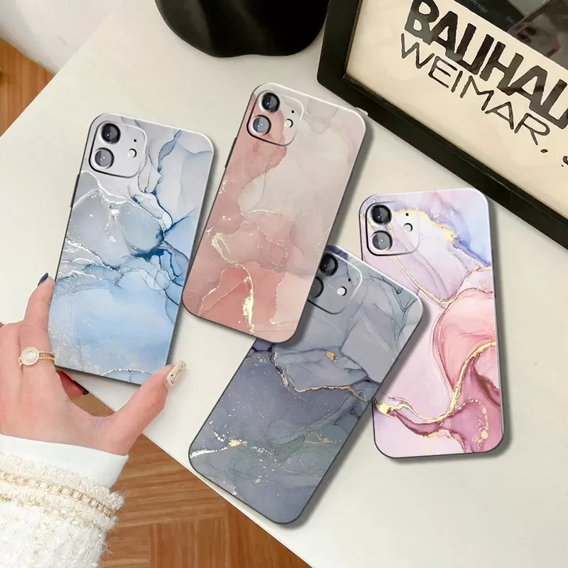

Hot Sales Marble Texture Phone Case For iPhone 12 11 Pro Max 13 Mini X XR XS 7 8 6S 6 5 Plus SE 2020 Silicone Anti Fall Back Cov