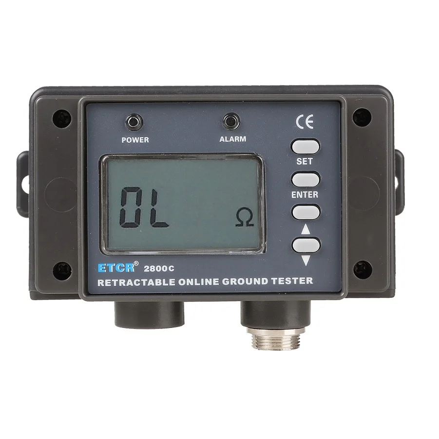 

ETCR2800C Non-Contact Grounding Resistance LCD Display 0.01Ω~200Ω Remote Real-time Control Earth Resistance Detector 60mmx27mm
