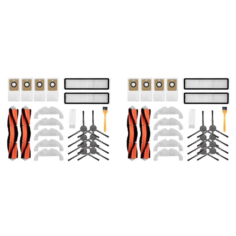 

2 набора, основная боковая щетка, фильтр НЕРА, пылесборник, Швабра, тканевые накладки для Dreame Bot Z10 Pro L10 Plus Запчасти для пылесоса