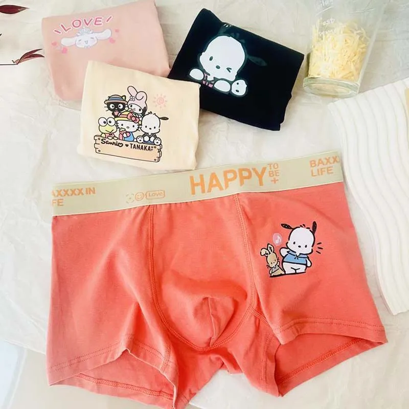 

sanrio melody kuromi cinnamoroll pochacco kawaii Underwear Set cute cartoon All Sizes of Couple Panties creativity Birthday Gift