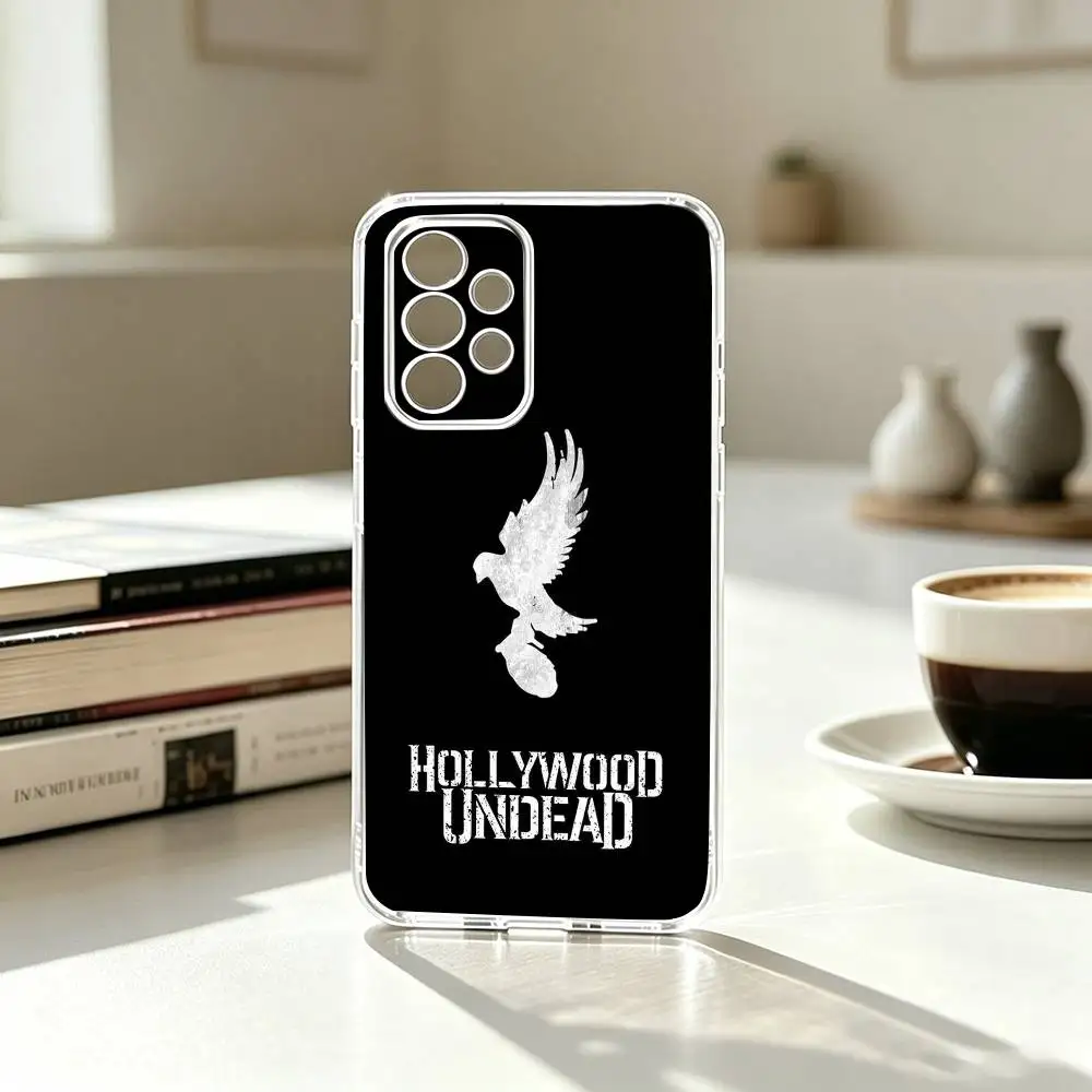 Фото Чехол для телефона H-Hollywood U-Undead Band, прозрачный, силиконовый, мягкий, для Samsung S25, S24, S21, S22, S23, S30, Ultra, S20, Plus, Fe №4