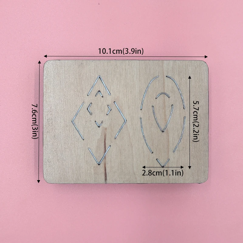 

Shaped Earring Wood Cutting Dies Compatible with Most Machines