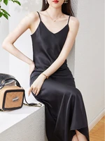 aossviao sexy spaghetti strap backless summer dress women satin lace up trumpet long dress elegant bodycon party dresses 2022