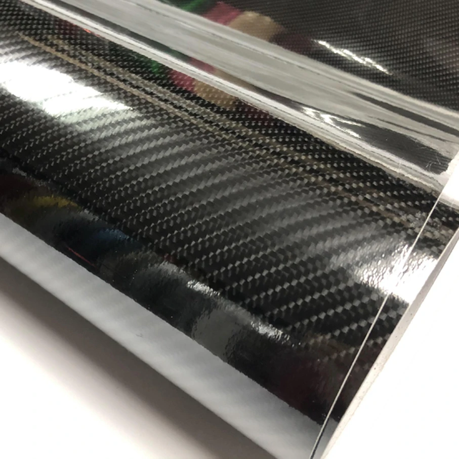 

Good quality Like Glossy 6D Carbon glossy film with air free bubbles for car body decoration film 6D carbon fiber sticker