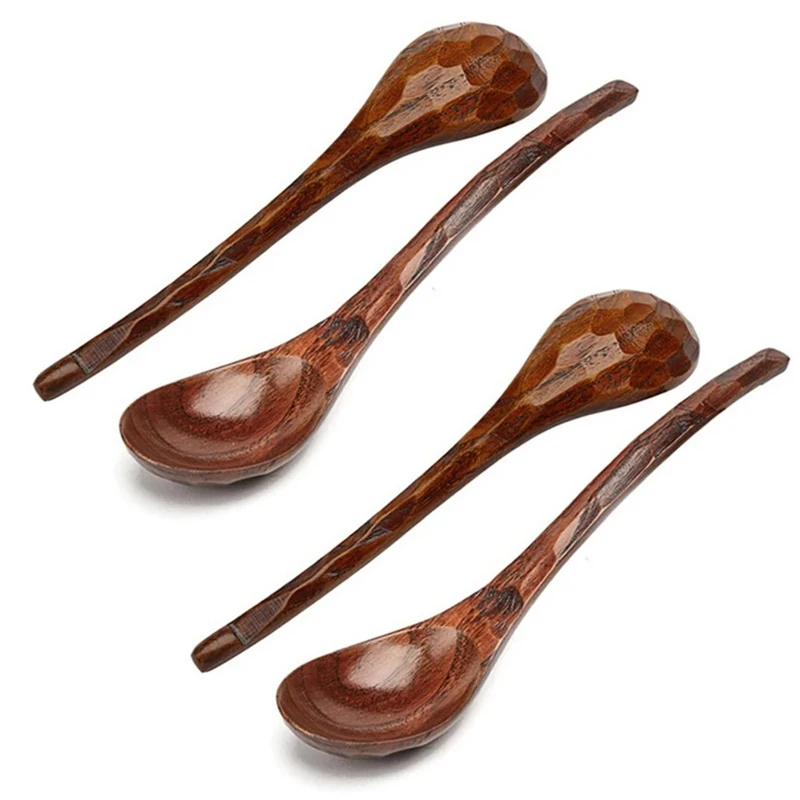 Деревянные ложки для супа, 2/4 шт., японский стиль