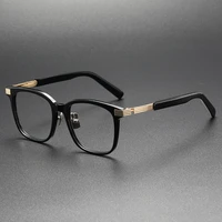 japanese handmade square acetate glasses frame men ultra light myopia perscription eyeglasses frame women optical eyewear gafas