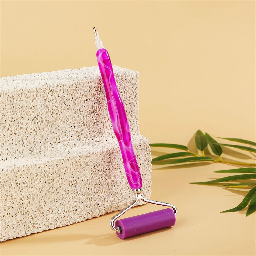 diamentowa ręka ze stali nierdzewnej z wielofunkcyjnymi końcówkami do rysowania i haftu diamentowego