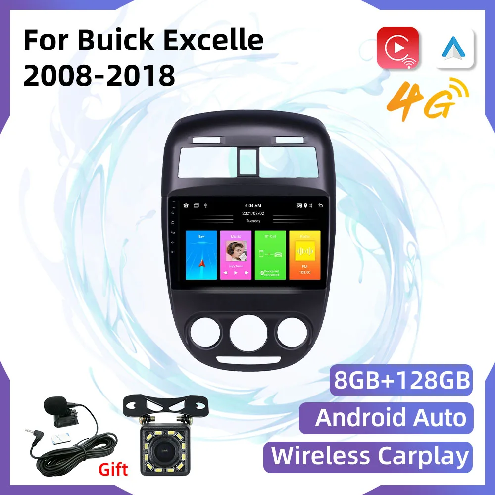 

Car Radio Android for Buick Excelle 2008-2018 2 Din Touch Screen GPS 4G Navigation Multimedia Player Head Unit Autoradio Carplay