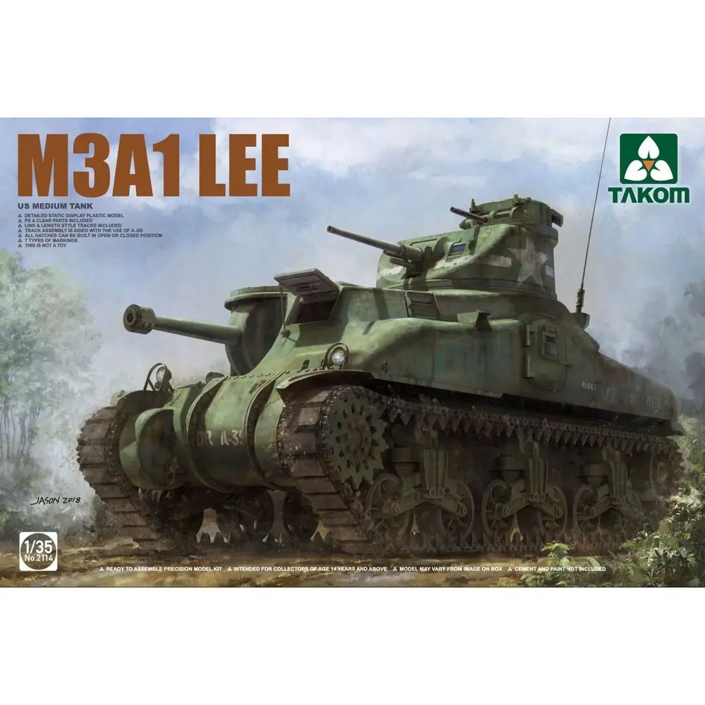 

Takom 2114 1/35 US Medium Tank M3A1 Lee Early - Scale Model Kit