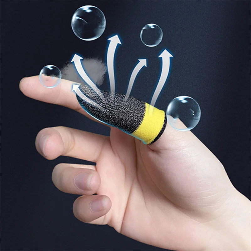 

Finger Cover Sweatproof Non-Scratch Touch Screen Gaming Controller Thumb Gloves