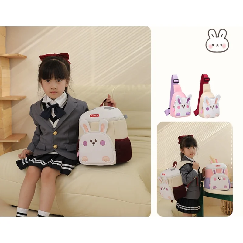 Children Cute Dinosaur Rabbit School Bags New Anti Lost Kindergarten Cartoon Bucket Backpacks for Girls Boys High-capacity Hot