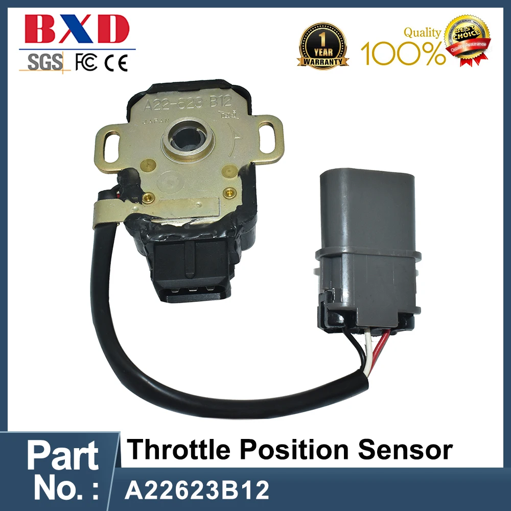 

1 шт., Датчик положения дроссельной заслонки A22623B12, датчик TPS для NISSAN A22-623 A22-623-B12, автомобильные аксессуары