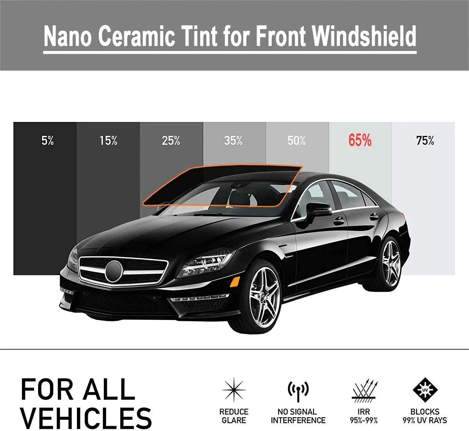 50 см * 4 м VLT5 % 15 35% 50% 70% теплоотдача 99% УФ Блок Автомобиля нано-керамика