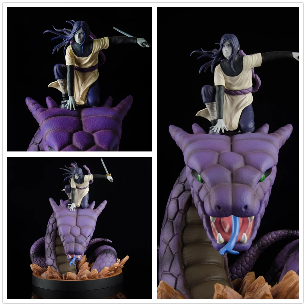 

43 см, большой размер, Аниме Naruto Shippuden Orochimaru Battle Ver. GK ПВХ экшн-Фигурка Статуя Коллекционная модель детские игрушки куклы Подарки