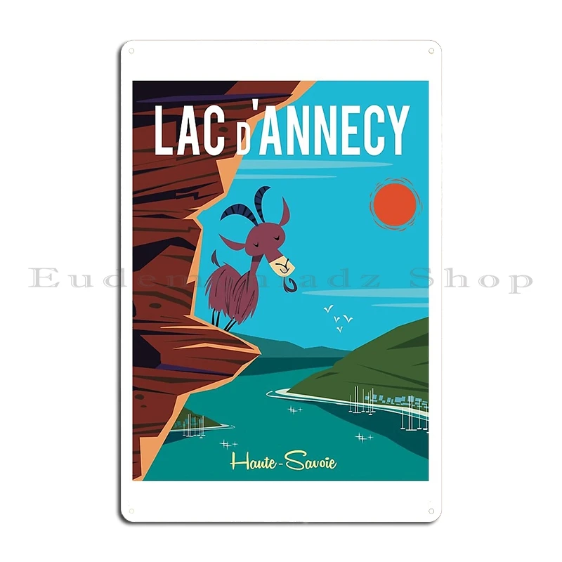 Плакат Annecy металлические вывески клубная вечеринка дом винтаж Франция