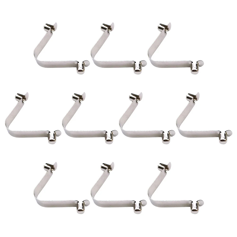 

10pcs Replaceable Pool Net Spring Clasps Stainless Steel Spring Clips Swimming Net Clips