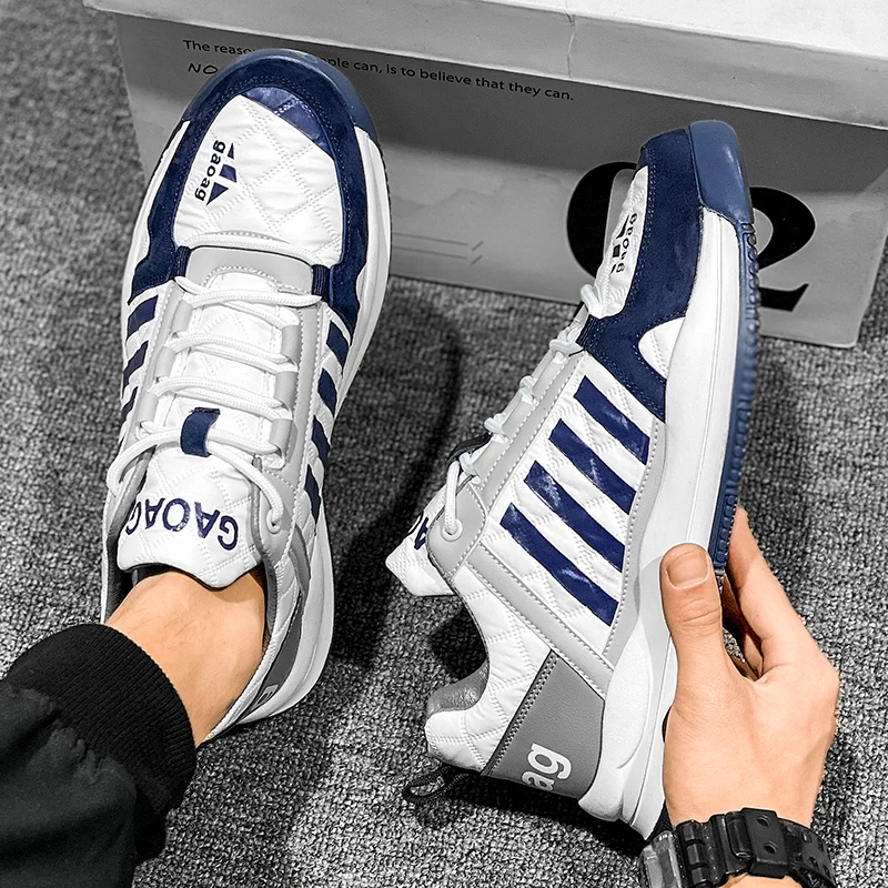 

Кроссовки мужские сетчатые, повседневная обувь на платформе, в Корейском стиле, уличный стиль, для бега, летние