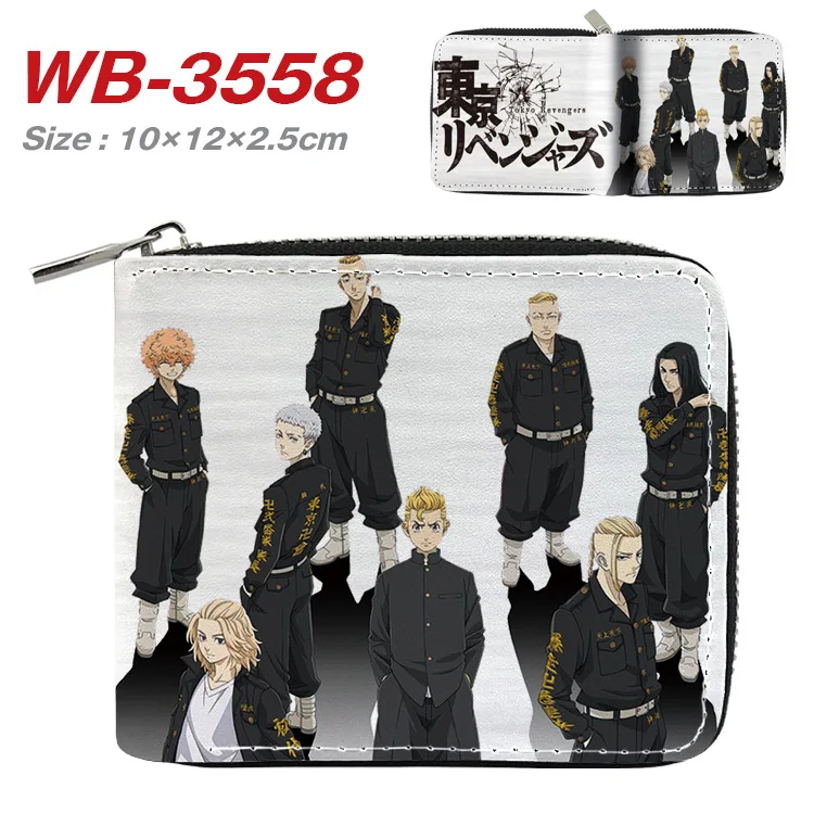 

Anime Tokyo Revengers Wallet Men PU Leather Purse Cosplay Short Wallets With Card Holder Coin Pocket