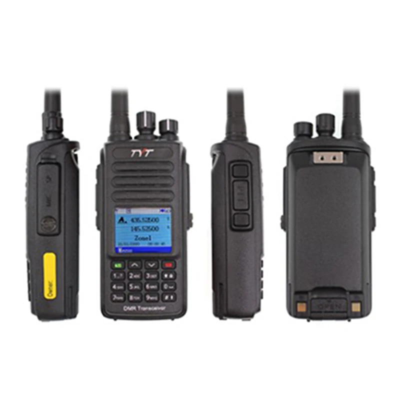 TYT MD-UV390 DMR Radio Station 5W Walkie Talkie MD-390 IP67 Waterproof 136-174MHz & 400-480MHz Dual Time Dlot Digital Radio