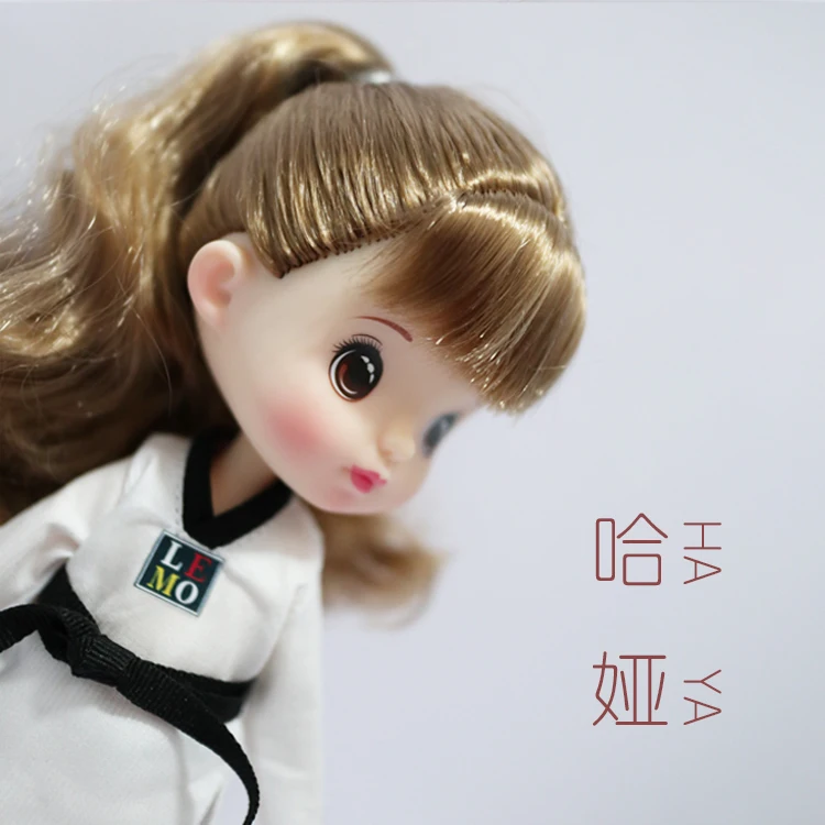 Симпатичная резиновая кукла лимонная Хайя тхэквондо набор кукол bjd 1/8 | Игрушки и
