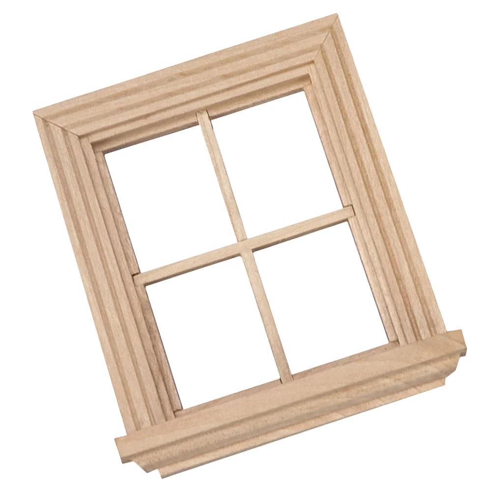 

Plain Four-pane Window Mini House Furniture Delicate Toy Children Play Toys