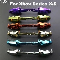 yuxi full sets chrome button replacement for xbox series x s controller dpad abxy lb rb lt rt trigger grips stick buttons parts