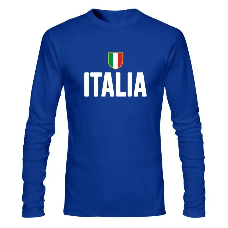 Man Clothing Men Italia Shield Logo T-Shirt Italy Patch Italian Flag Badge-RT Women
