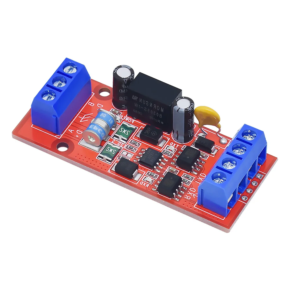

TTL to RS485 interconversion TTL single-chip microcomputer serial port UART lightning protection 5V 3.3V photoelectric isolation