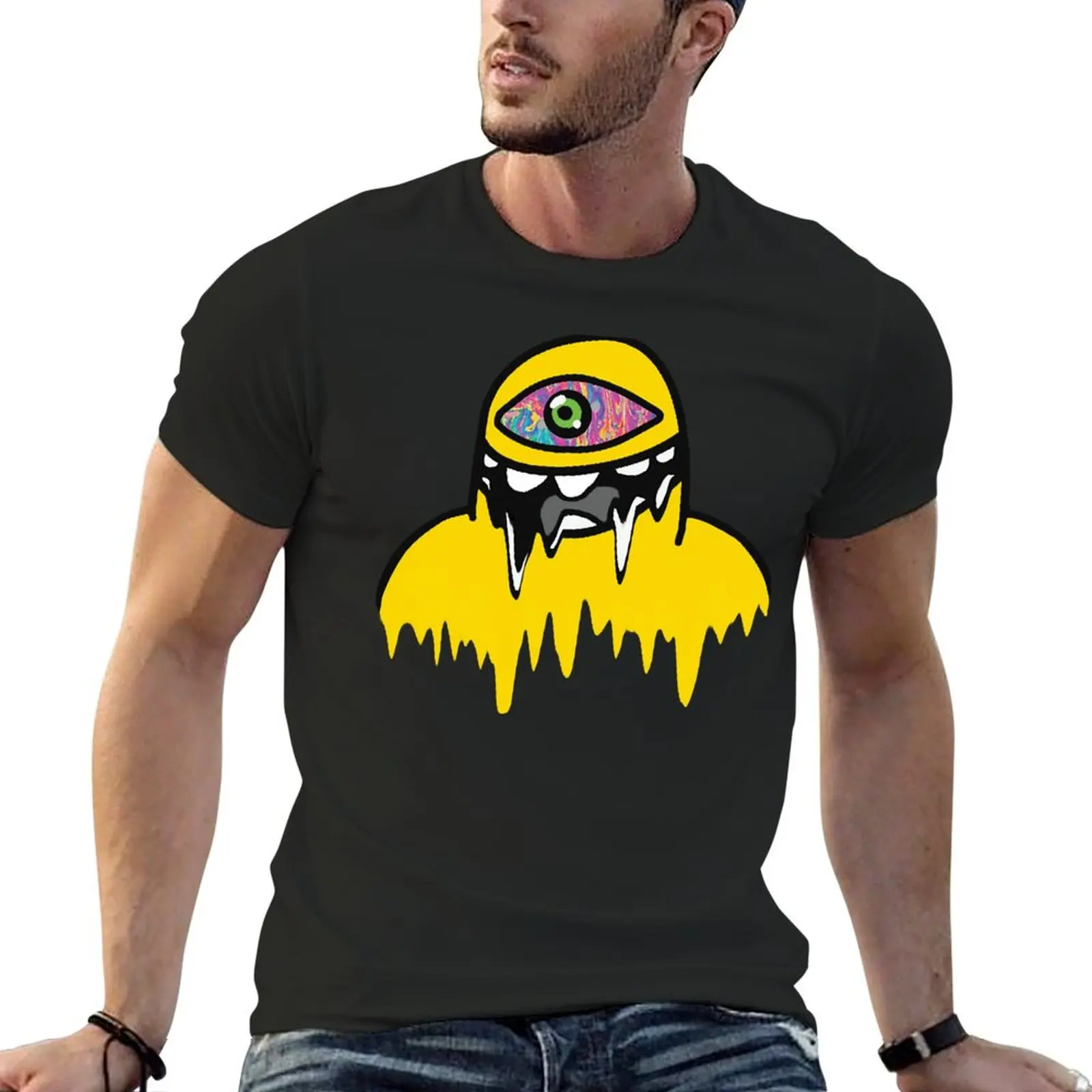 Футболка мужская хлопковая с графическим принтом в стиле Триппи