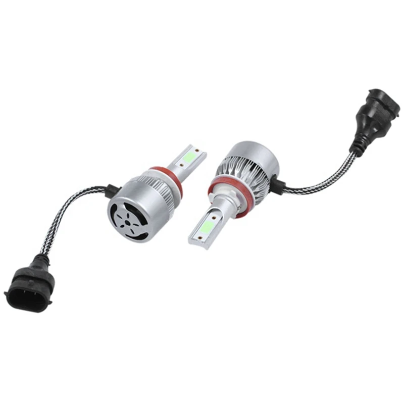 

2Pcs Led Headlight Bulbs 8000K Car Headlight 72W Conversion Kits Autolamps Fog Lights