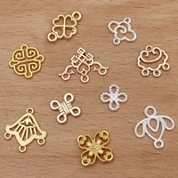 20 50pcs gold flower charms pendants for jewelry making diy beads accessories earrings bracelet necklace hair jewelry diy