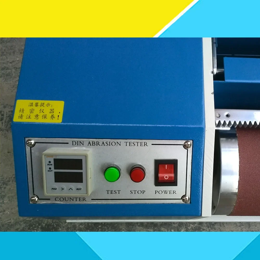 Tester ścierania wałka gumowego Maszyna do testowania gumowych opon DIN
