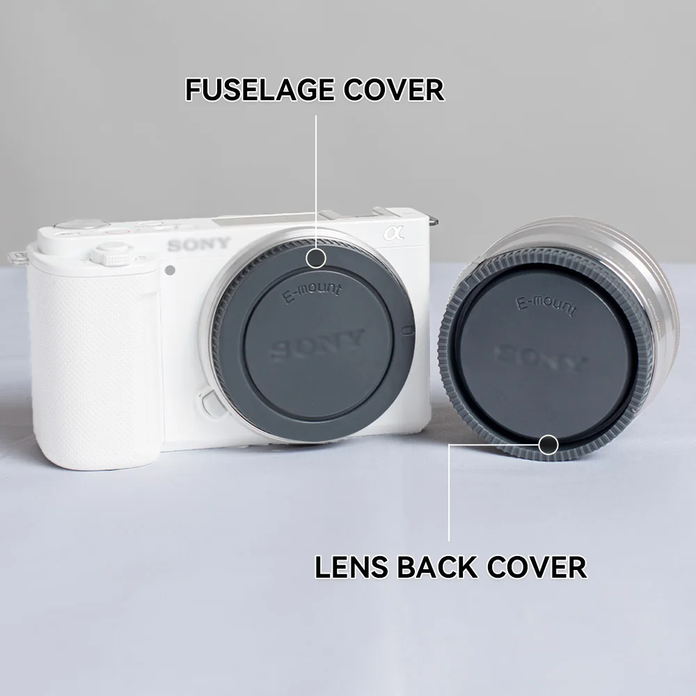 Корпус камеры задняя крышка и задняя крышка объектива Комплект для беззеркальной камеры Sony A6400 A6000 ZV-E10