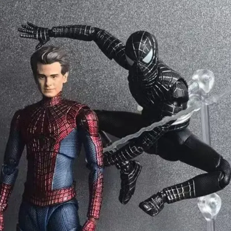 Фото Коллекционная фигурка Человека-паука Тоби (14 см) от CT TOYS SHF, подвижная, для декора рабочего стола, модель-конструктор, подарок №1