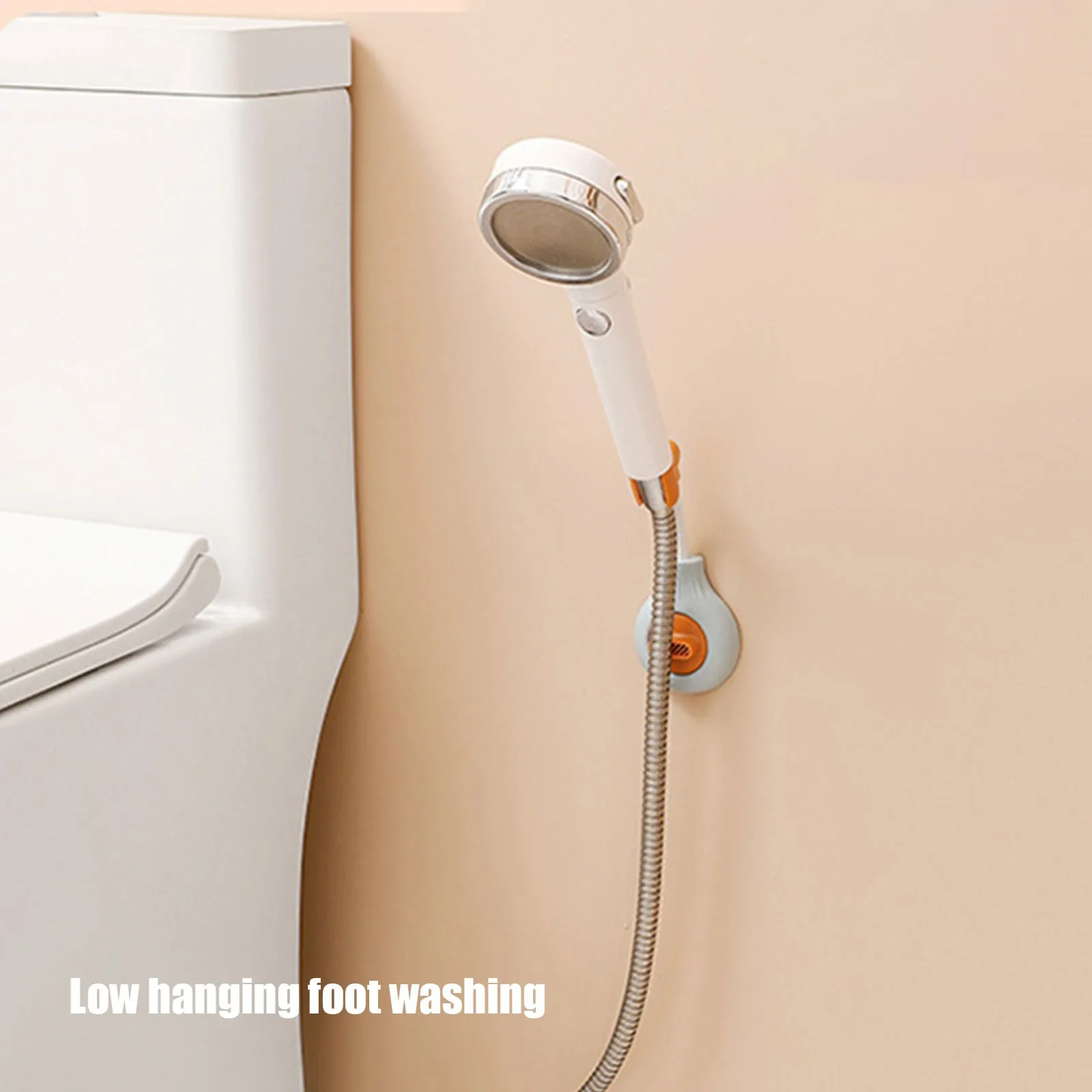 

Shower Bracket Universal Adjustable Bathroom Nozzle Shower Seat Suction Cup Bath Fixed Shelf