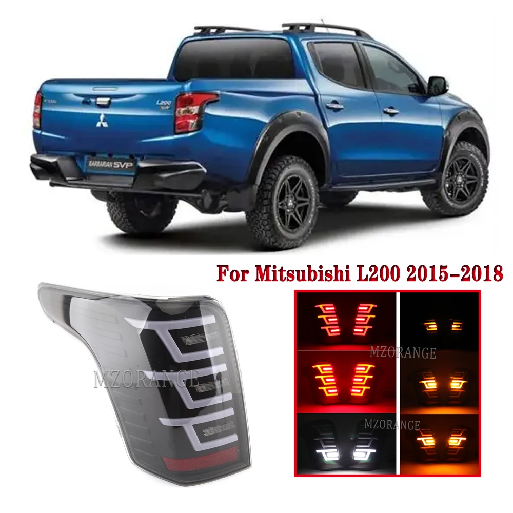 

2PCS Car Styling Accessories LED Rear Running Brake Reverse Signal Tail Light For Mitsubishi L200 2015 2016 2017 2018 Fog Lamp