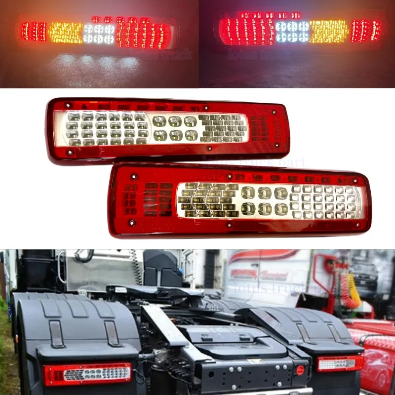 

Left\Right For Volvo FH 460 FMX 500 24V LED Rear Light Heavy Truck Trailer Reverse Brake Turn Signal Lamp Tail Light with Buzzer