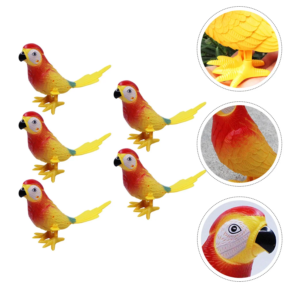 

5pcs Clockwork Parrot Toys Funny Kids Jumping Animal Children Playthings