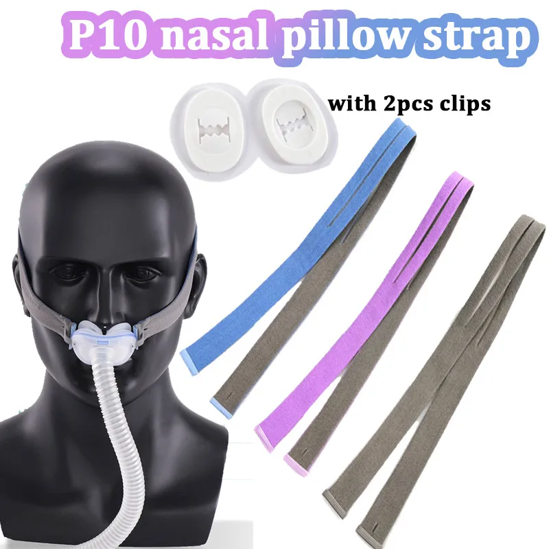 Эластичная Повязка На Голову Для Маски CPAP С 2 Регулируемыми Зажимами Подушка Носа