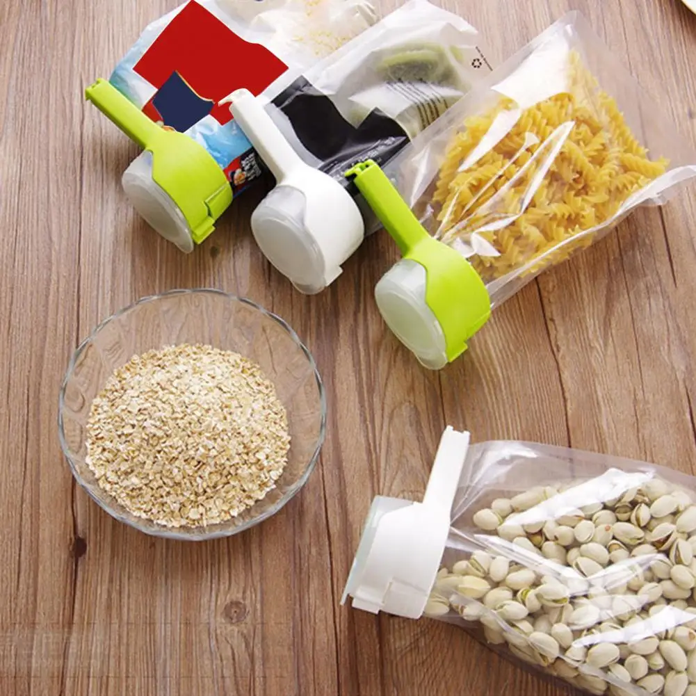 

Lightweight Durable Multifunctional Snack Bag Plastic Sealing Clip 9 Colors Sealing Clip Safe for Food