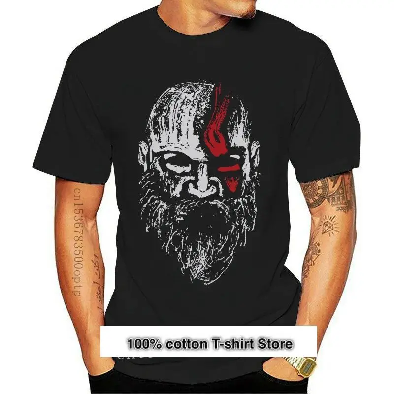

Kratos-Camiseta desgastada de God Of War para hombre, prenda de vestir, personalizada, novedad